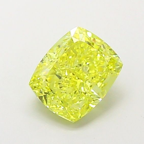 Loose Lab Diamond - IGI Cushion Modified 1.38ct Fancy Vivid Yellow VVS2: Loose Lab Diamond - IGI Cushion Modified 1.38ct Fancy Vivid Yellow VVS2 Experience the brilliance of nature in a lab-grown diamond, certified by the International Gemological Institute (IGI) as Fancy