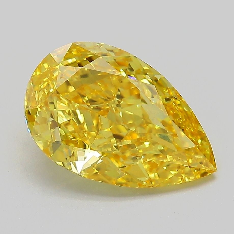 Loose Lab Diamond - IGI Pear 2.55ct Fancy Vivid Yellow VVS2: Loose Lab Diamond - IGI Pear 2.55ct Fancy Vivid Yellow VVS2 Experience the brilliance of a lab-grown diamond, certified by the International Gemological Institute (IGI) as Fancy Vivid Yellow, VVS2 cla