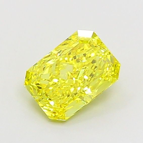 IGI Radiant 1.37ct Fancy Vivid Yellow VVS1 Loose Lab Diamond: IGI Radiant 1.37ct Fancy Vivid Yellow VVS1 Loose Lab Diamond Experience the brilliance of nature in this stunning 1.37ct Fancy Vivid Yellow VVS1 loose lab diamond, certified by the International Gemol
