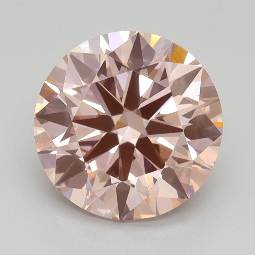 IGI Round 2.3ct Fancy Intense Pink VVS2 Ideal Loose Lab Diamond (1 of 1)