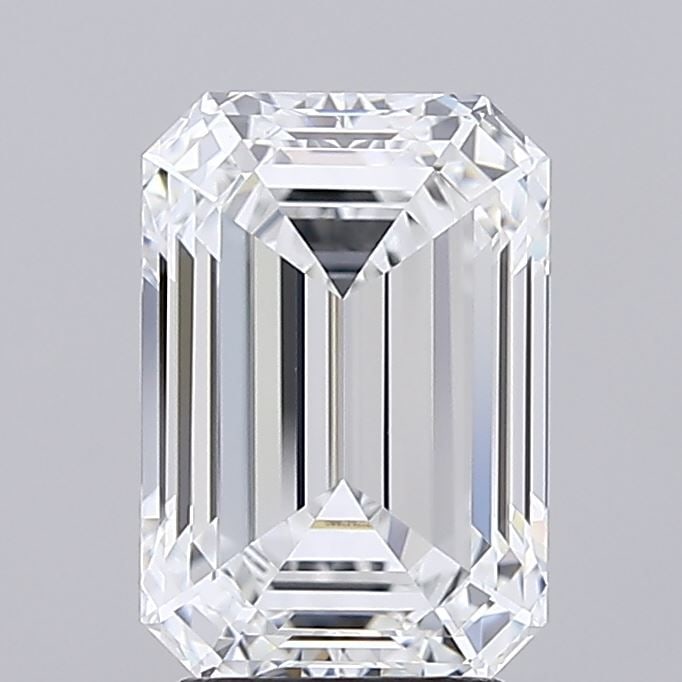 Loose Lab Diamond - IGI Emerald 3.26ct D VVS1: Loose Lab Diamond - IGI Emerald 3.26ct D VVS1 A rare and exceptional lab-grown diamond, certified by the International Gemological Institute (IGI), boasts an impressive 3.26 carats of flawless VVS1 cl