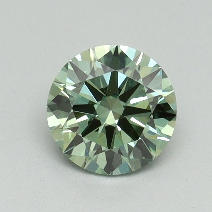 IGI Round 0.7ct Fancy Vivid Green VVS2 Loose Lab Diamond (1 of 1)