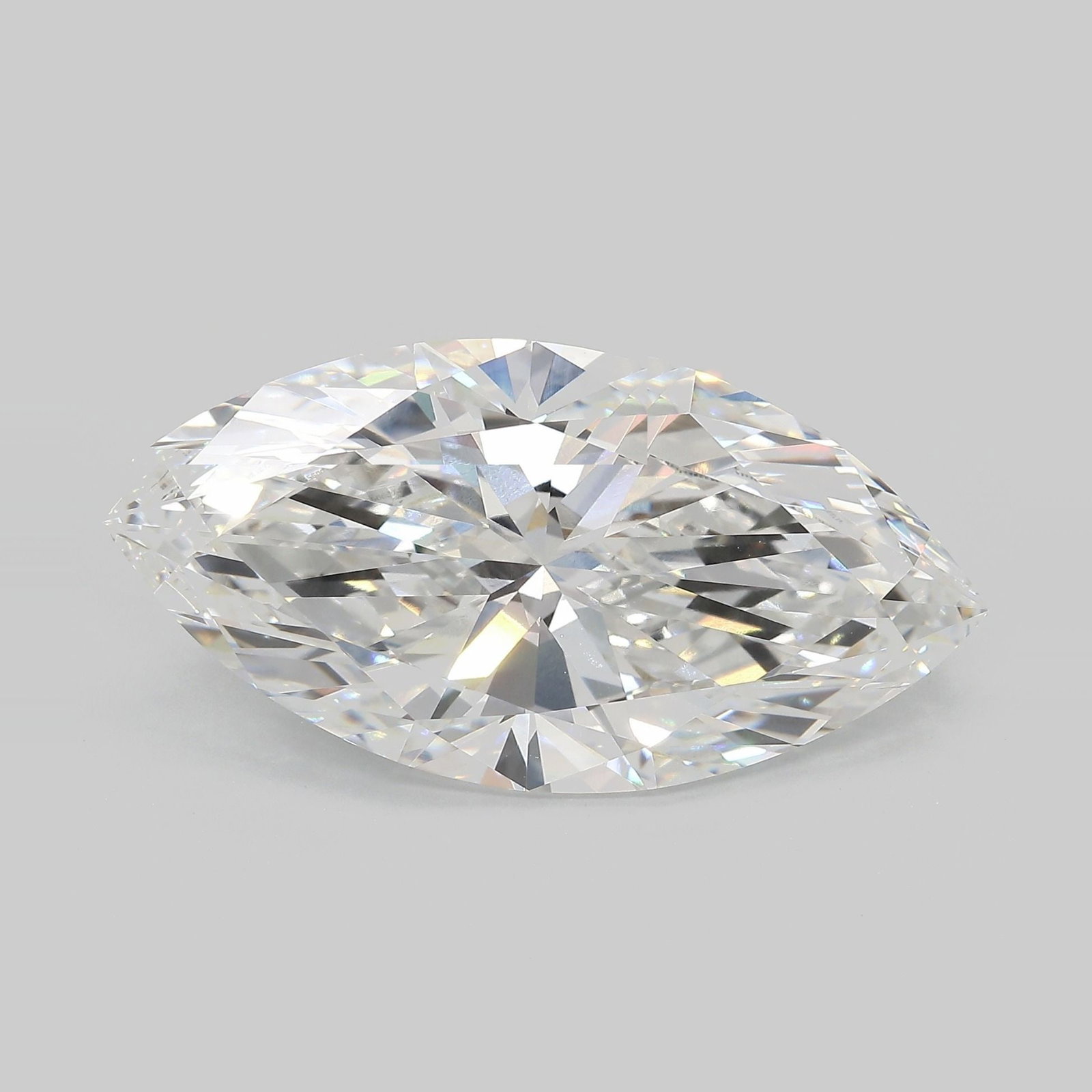 IGI Marquise 15.32ct F VVS2 Loose Lab Diamond: IGI Marquise 15.32ct F VVS2 Loose Lab Diamond Experience the unparalleled brilliance of this stunning IGI Marquise lab diamond, boasting an impressive 15.32 carats and exceptional clarity with a VVS2