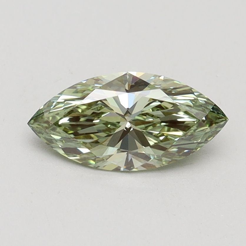 IGI Marquise 0.71ct Fancy Intense Green VVS2 Loose Lab Diamond: IGI Marquise 0.71ct Fancy Intense Green VVS2 Loose Lab Diamond Experience the rare beauty of a Fancy Intense Green lab diamond, boasting exceptional clarity (VVS2) and polish (EX), giving it a radiant