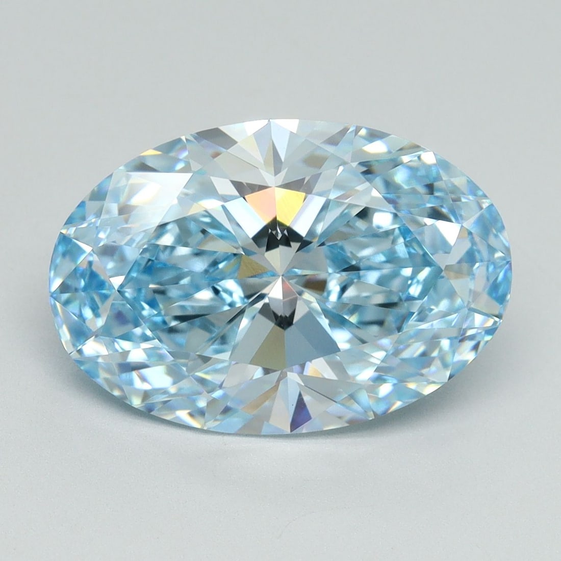 IGI Oval 5.7ct Fancy Vivid Blue VVS2 Loose Lab Diamond (1 of 1)