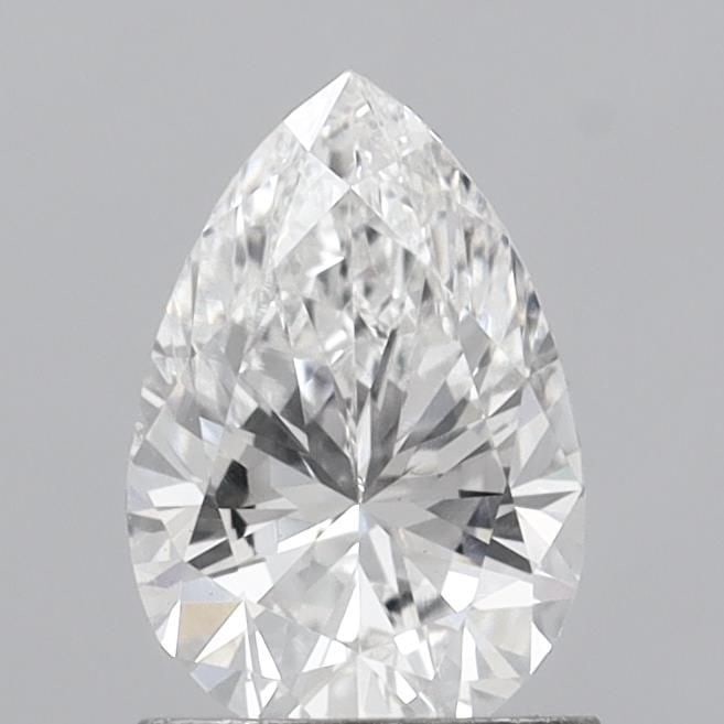 Loose Lab Diamond - IGI Pear 1.24ct E VVS2: Loose Lab Diamond - IGI Pear 1.24ct E VVS2 A rare and exceptional loose lab diamond, this 1.24ct IGI-certified pear-cut gem boasts an impressive E color grade and VVS2 clarity level, giving it a truly