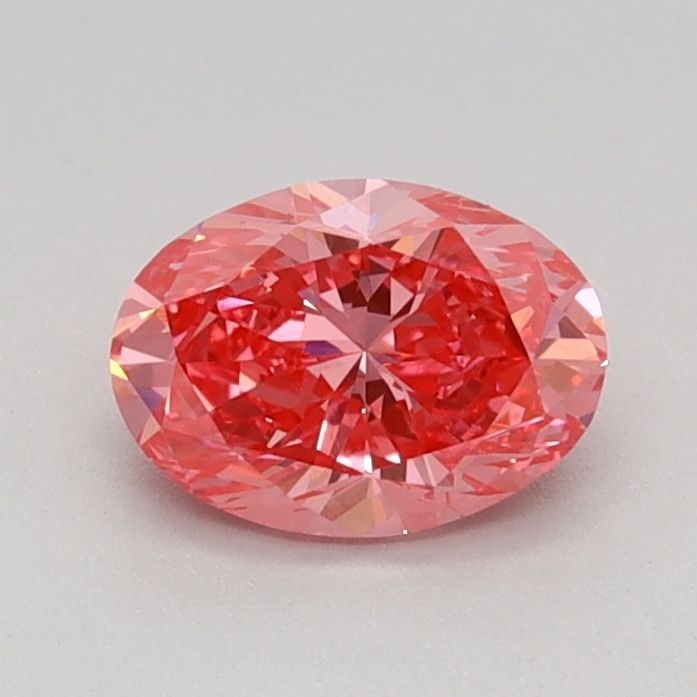 IGI Oval 0.57ct Fancy Vivid Pink VVS2 Loose Lab Diamond: IGI Oval 0.57ct Fancy Vivid Pink VVS2 Loose Lab Diamond Experience the rare beauty of a Fancy Vivid Pink diamond, one of the most coveted colors in the world of gemstones. This stunning 0.57ct IGI-cer