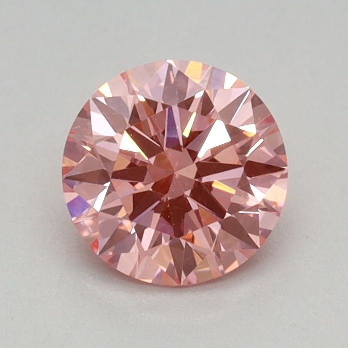 IGI Round 0.42ct Fancy Vivid Pink VVS2 Ideal Loose Lab Diamond: IGI Round 0.42ct Fancy Vivid Pink VVS2 Ideal Loose Lab Diamond A true gem for the modern collector, this 0.42ct Fancy Vivid Pink VVS2 Ideal lab-grown diamond boasts exceptional color and clarity, with