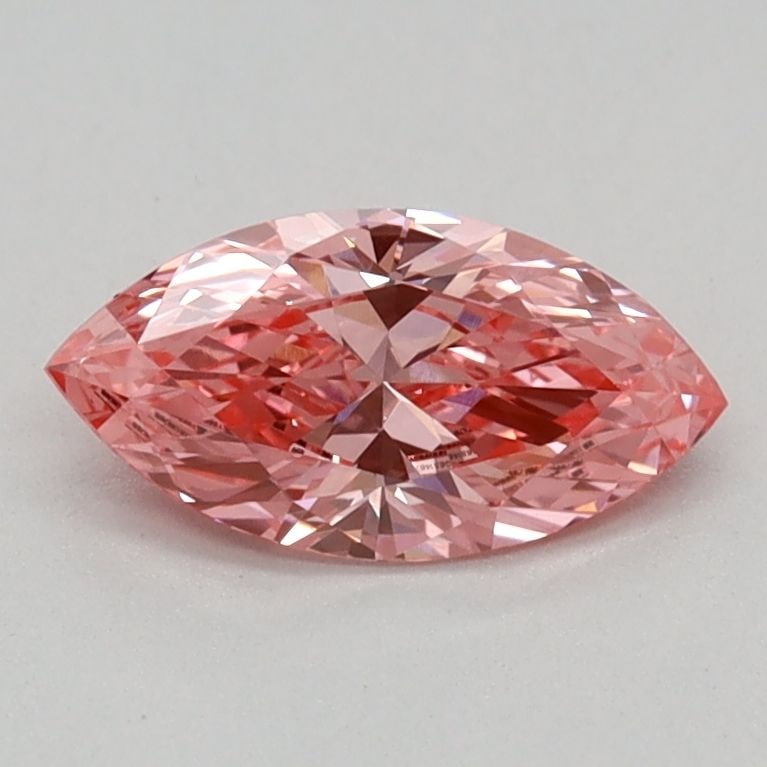 IGI Marquise 0.35ct Fancy Vivid Pink VVS2 Loose Lab Diamond: IGI Marquise 0.35ct Fancy Vivid Pink VVS2 Loose Lab Diamond Experience the rare beauty of a Fancy Vivid Pink diamond, one of the most coveted colors in the world of gemstones. This stunning 0.35ct lab