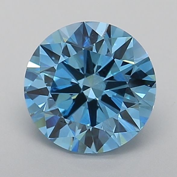 IGI Round 2.08ct Fancy Vivid Blue VVS2 Ideal Loose Lab Diamond: IGI Round 2.08ct Fancy Vivid Blue VVS2 Ideal Loose Lab Diamond Experience the breathtaking beauty of a Fancy Vivid Blue diamond, one of the rarest and most coveted colors in nature. This stunning 2.08