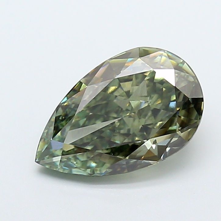 Loose Lab Diamond - IGI Pear 3.52ct Fancy Vivid Green VVS2: Loose Lab Diamond - IGI Pear 3.52ct Fancy Vivid Green VVS2 A truly unique and breathtaking gem, this 3.52ct lab-grown diamond boasts an extraordinary Fancy Vivid Green hue, rivaling the finest emerald