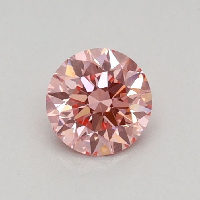 IGI Round 0.34ct Fancy Vivid Pink VVS2 Loose Lab Diamond: IGI Round 0.34ct Fancy Vivid Pink VVS2 Loose Lab Diamond A stunning Fancy Vivid Pink lab diamond, certified by the International Gemological Institute (IGI), boasts exceptional clarity and color. With