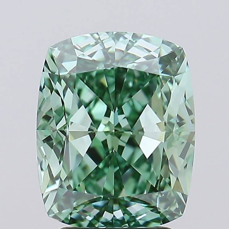 Loose Lab Diamond - IGI Cushion Modified 3.45ct Fancy Vivid Green IF (1 of 1)