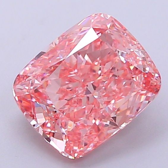Loose Lab Diamond - IGI Cushion Modified 2.51ct Fancy Vivid Pink VVS2: Loose Lab Diamond - IGI Cushion Modified 2.51ct Fancy Vivid Pink VVS2 Experience the rare beauty of a lab-grown diamond, certified by the International Gemological Institute (IGI) as Fancy Vivid Pink,