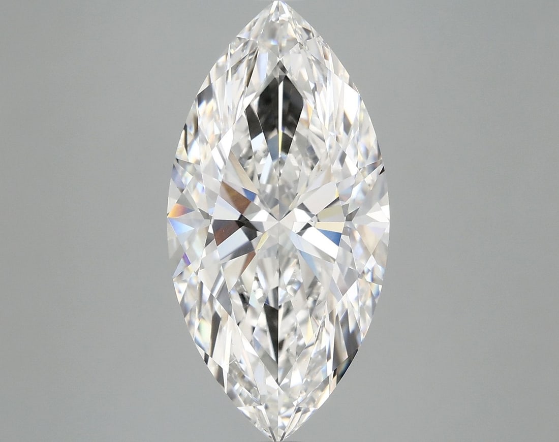 IGI Marquise 5.09ct F VVS2 Loose Lab Diamond: IGI Marquise 5.09ct F VVS2 Loose Lab Diamond A stunning IGI-certified marquise-cut lab diamond, weighing 5.09 carats and boasting exceptional clarity (VVS2) and color (F), making it a rare find for th