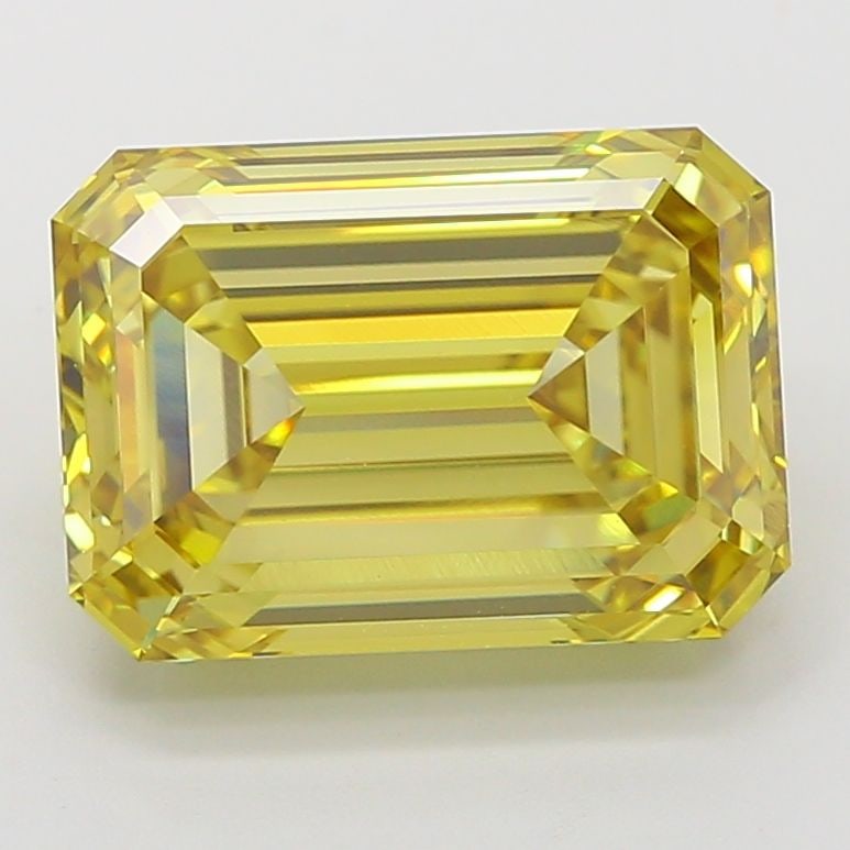 Loose Lab Diamond - IGI Emerald 6.45ct Fancy Intense Yellow VVS2: Loose Lab Diamond - IGI Emerald 6.45ct Fancy Intense Yellow VVS2 Experience the vibrant beauty of nature in a lab-grown diamond, certified by the International Gemological Institute (IGI) as a Fancy I