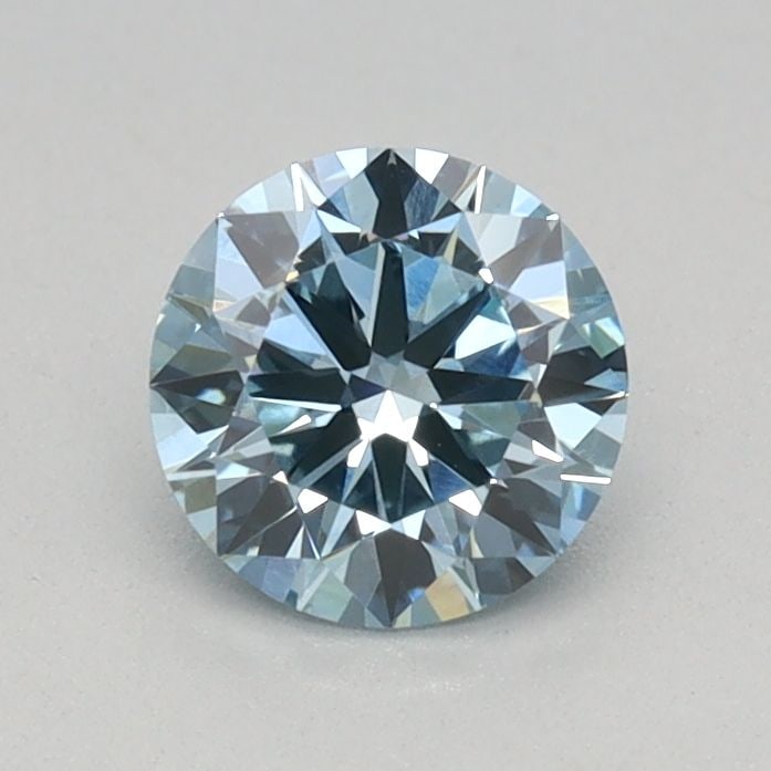 IGI Round 0.49ct Fancy Vivid Blue VVS2 Ideal Loose Lab Diamond: IGI Round 0.49ct Fancy Vivid Blue VVS2 Ideal Loose Lab Diamond Experience the unparalleled beauty of a lab-grown Fancy Vivid Blue diamond, boasting exceptional clarity and polish in its 0.49ct round c