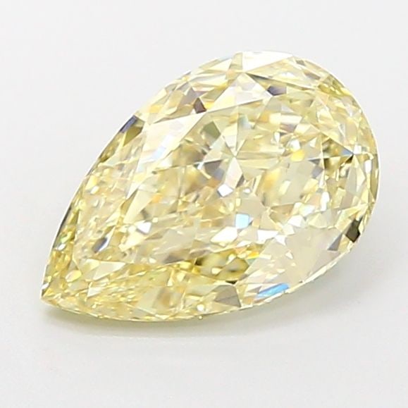 Loose Lab Diamond - IGI Pear 1.56ct Fancy Light Yellow VVS2: Loose Lab Diamond - IGI Pear 1.56ct Fancy Light Yellow VVS2 A rare and radiant gem, this 1.56ct Fancy Light Yellow lab diamond boasts exceptional clarity with its VVS2 certification, giving it a luste