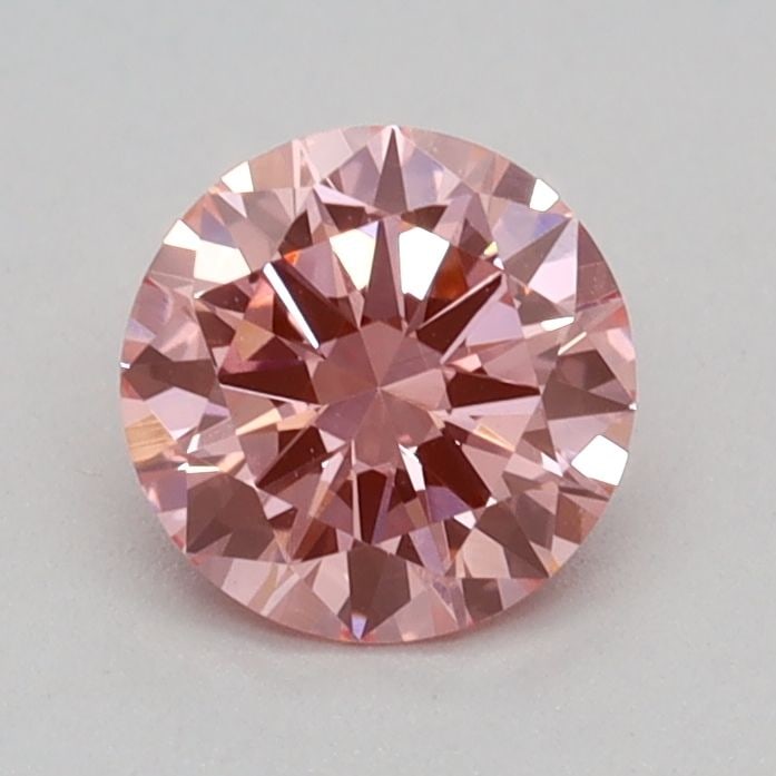 IGI Round 0.43ct Fancy Vivid Pink VVS2 Loose Lab Diamond: IGI Round 0.43ct Fancy Vivid Pink VVS2 Loose Lab Diamond A stunning Fancy Vivid Pink diamond, certified by the International Gemological Institute (IGI), boasts exceptional clarity and color. This lab