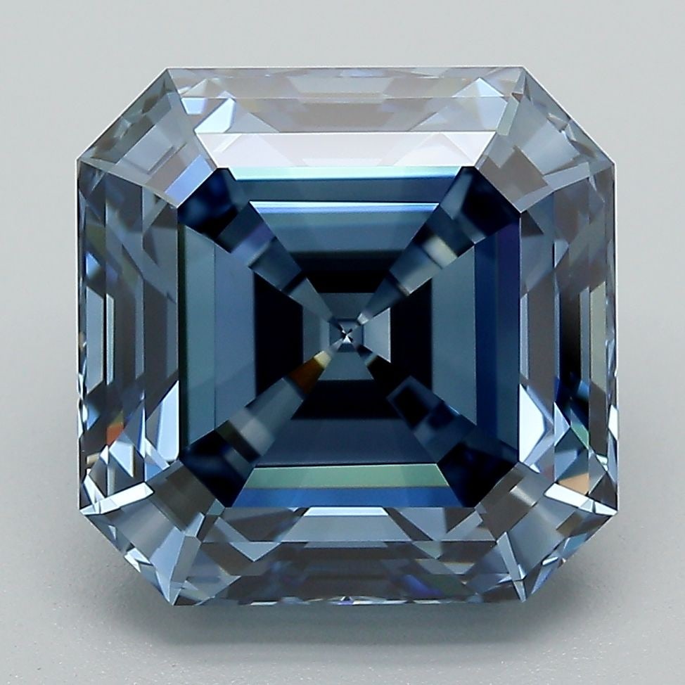 IGI Square Emerald 6.46ct Fancy Deep Blue VVS2 Loose Lab Diamond: IGI Square Emerald 6.46ct Fancy Deep Blue VVS2 Loose Lab Diamond Experience the breathtaking beauty of a lab-grown Fancy Deep Blue diamond, certified by the International Gemological Institute (IGI) a