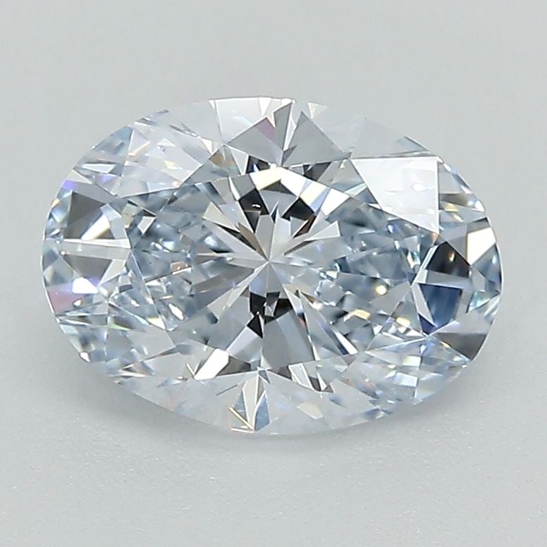 IGI Oval 1.52ct Fancy Intense Blue VVS2 Loose Lab Diamond: IGI Oval 1.52ct Fancy Intense Blue VVS2 Loose Lab Diamond Experience the breathtaking beauty of a Fancy Intense Blue diamond, one of the rarest and most coveted colors in nature. This exquisite 1.52ct