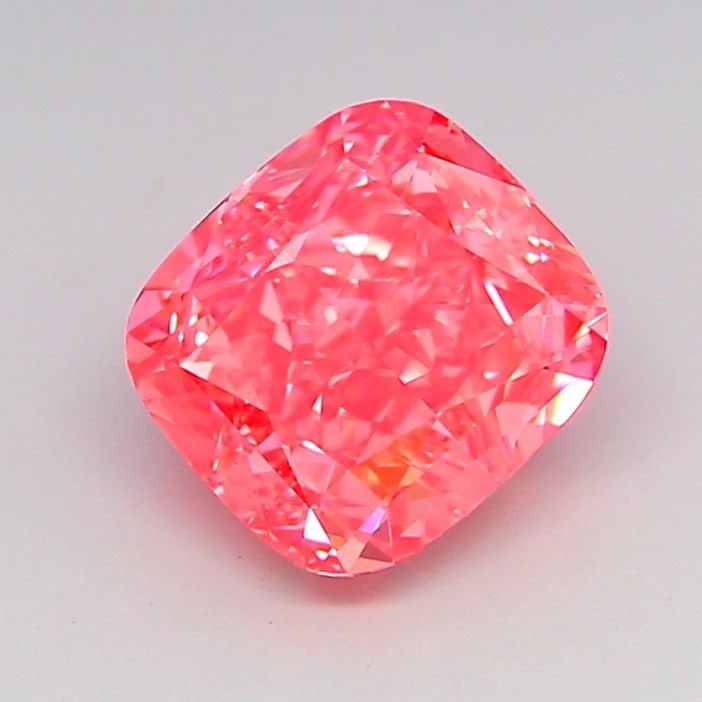 Loose Lab Diamond - IGI Cushion Modified 2.02ct Fancy Vivid Pink VVS2: Loose Lab Diamond - IGI Cushion Modified 2.02ct Fancy Vivid Pink VVS2 Experience the rare beauty of a Fancy Vivid Pink lab-grown diamond, certified by the International Gemological Institute (IGI) as