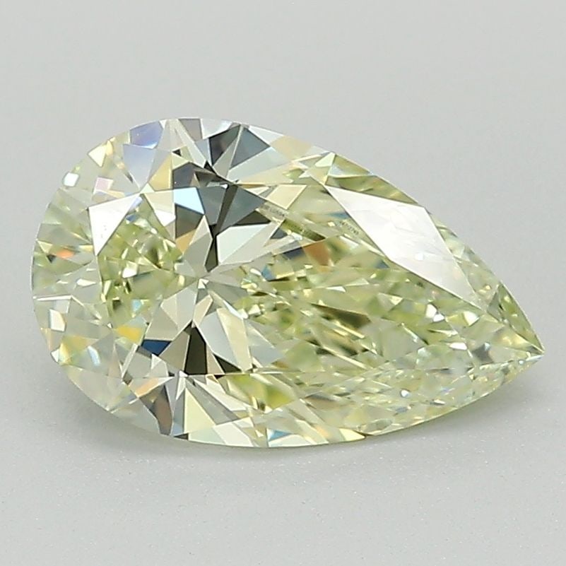 Loose Lab Diamond - IGI Pear 1.54ct Fancy Yellow VVS2: Loose Lab Diamond - IGI Pear 1.54ct Fancy Yellow VVS2 Experience the beauty of nature's own sunshine with this stunning 1.54ct Fancy Yellow Lab Diamond, certified by the International Gemological Inst