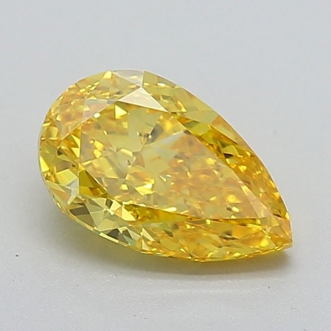 Loose Lab Diamond - IGI Pear 0.92ct Fancy Vivid Yellow VVS1: Loose Lab Diamond - IGI Pear 0.92ct Fancy Vivid Yellow VVS1 Experience the brilliance of nature in every facet of this stunning loose lab diamond, boasting an exceptional 0.92ct Fancy Vivid Yellow VVS
