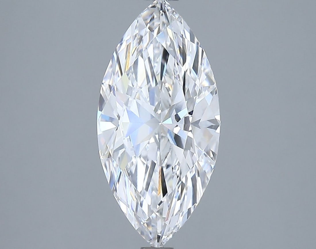 IGI Marquise 2.53ct D VVS1 Loose Lab Diamond: IGI Marquise 2.53ct D VVS1 Loose Lab Diamond A stunning lab-grown marquise diamond, certified by the International Gemological Institute (IGI), boasts exceptional clarity and color with a VVS1 grade a
