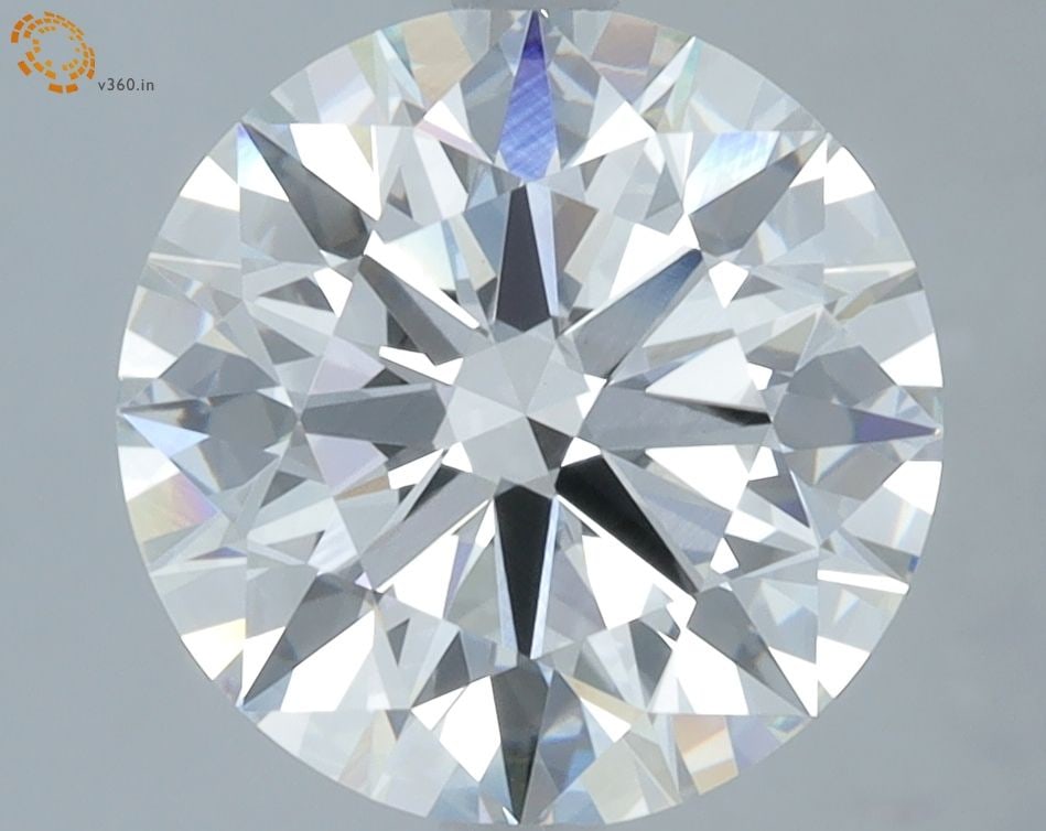 IGI Round 4.05ct F VVS2 Ideal Loose Lab Diamond: IGI Round 4.05ct F VVS2 Ideal Loose Lab Diamond Experience the brilliance of nature, crafted in a lab with precision and care. This exceptional 4.05ct IGI certified F color, VVS2 clarity diamond boast