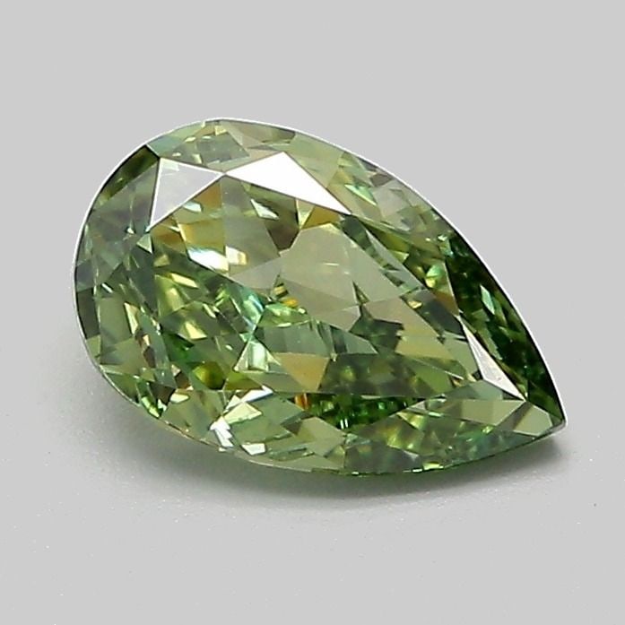 Loose Lab Diamond - IGI Pear 1.02ct Fancy Intense Green VVS2: Loose Lab Diamond - IGI Pear 1.02ct Fancy Intense Green VVS2 Experience the rare beauty of nature's finest, with this exquisite lab-grown diamond boasting an intense green hue that's truly one-of-a-ki
