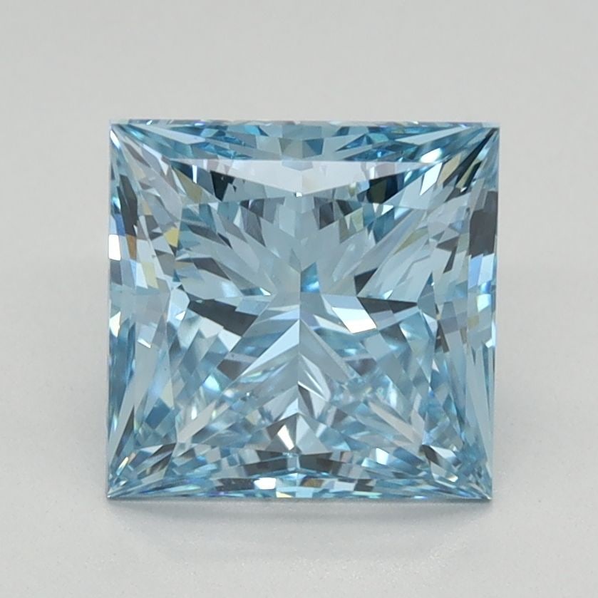 IGI Princess 1.79ct Fancy Vivid Blue VVS2 Loose Lab Diamond: IGI Princess 1.79ct Fancy Vivid Blue VVS2 Loose Lab Diamond Experience the rare beauty of a Fancy Vivid Blue diamond, one of the most coveted colors in the world of gemstones. This stunning 1.79ct