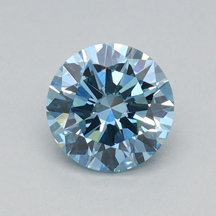IGI Round 0.45ct Fancy Vivid Blue VVS2 Loose Lab Diamond: IGI Round 0.45ct Fancy Vivid Blue VVS2 Loose Lab Diamond Experience the rare beauty of a Fancy Vivid Blue diamond, one of the most elusive and coveted colors in nature. This stunning 0.45ct lab-grown