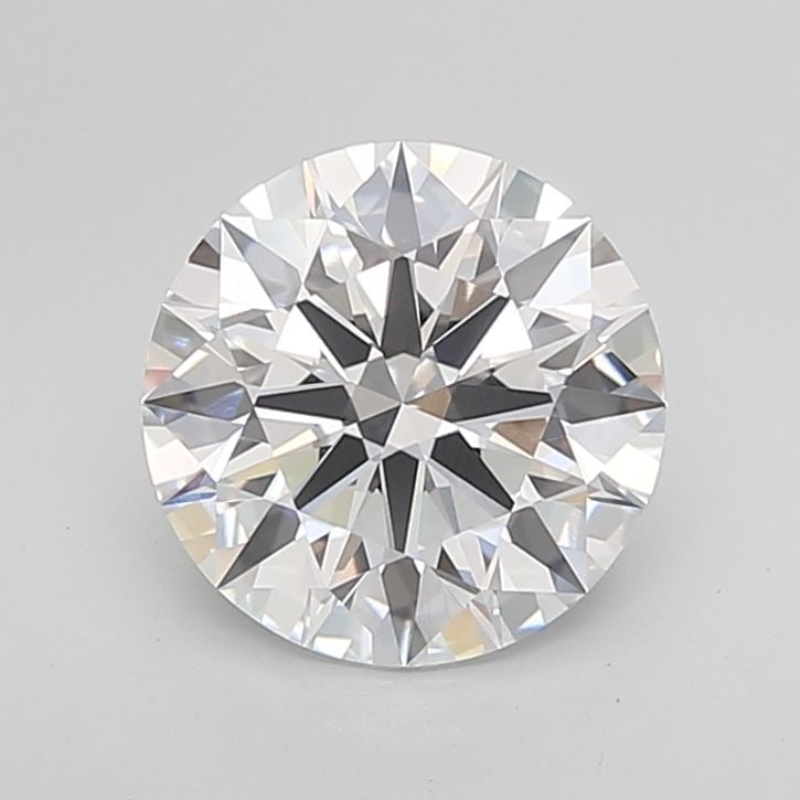 GIA Round 3.09ct D VVS2 Diamond, Loose: GIA Round 3.09ct D VVS2 Diamond, Loose Experience the brilliance of a lab-grown diamond, certified by the prestigious GIA as a Round 3.09ct D VVS2 Diamond. This exceptional stone boasts an EX cut, col