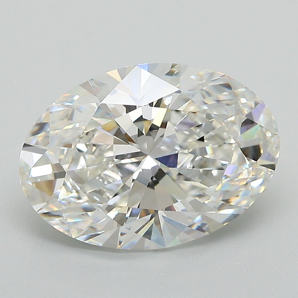 IGI Oval 4.12ct G VVS2 Loose Lab Diamond: IGI Oval 4.12ct G VVS2 Loose Lab Diamond A rare and exceptional lab-grown diamond, certified by the International Gemological Institute (IGI), boasts an impressive 4.12 carats of vibrant G color and f