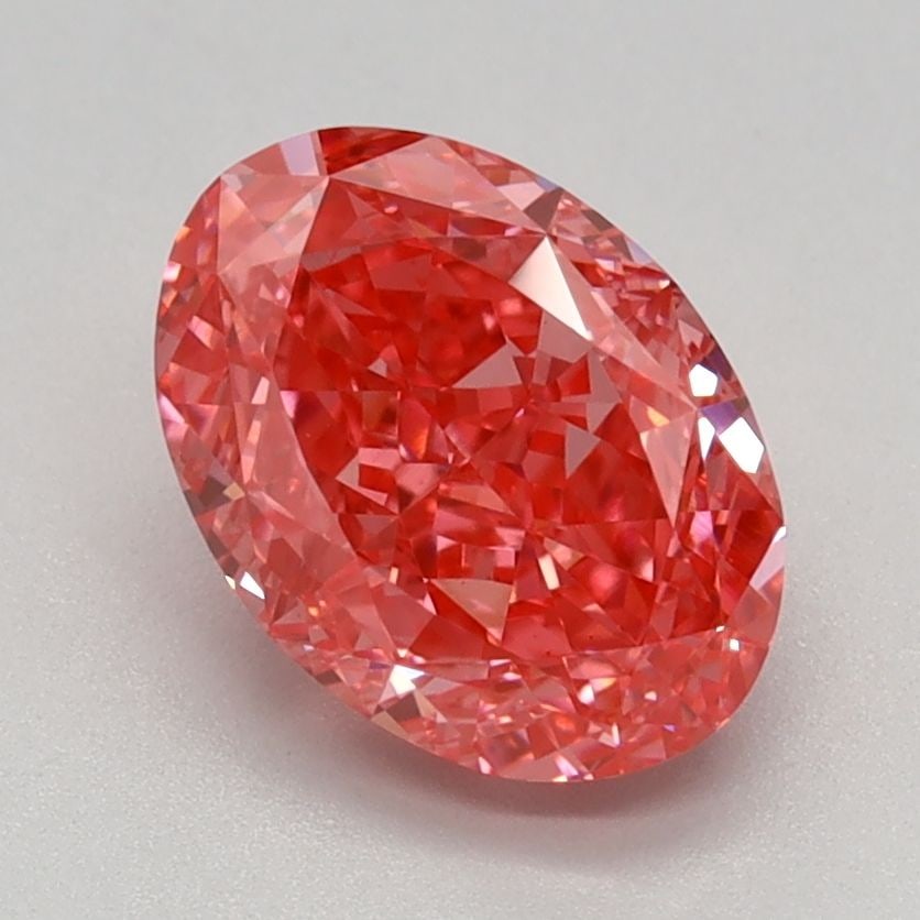 IGI Oval 1.53ct Fancy Vivid Pink VVS2 Loose Lab Diamond: IGI Oval 1.53ct Fancy Vivid Pink VVS2 Loose Lab Diamond Experience the beauty of nature in this stunning 1.53ct Fancy Vivid Pink VVS2 loose lab diamond, certified by the International Gemological Inst