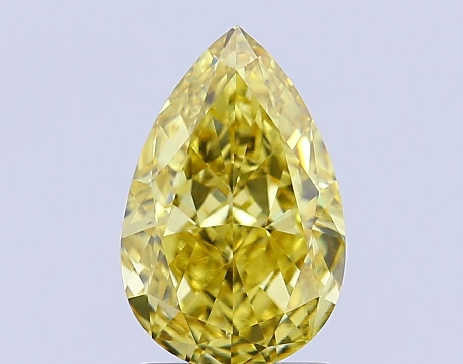 Loose Lab Diamond - IGI Pear 2.03ct Fancy Vivid Yellow VVS2: Loose Lab Diamond - IGI Pear 2.03ct Fancy Vivid Yellow VVS2 Experience the brilliance of nature's own sunshine with this stunning lab-grown diamond, certified by IGI as Fancy Vivid Yellow VVS2. Its