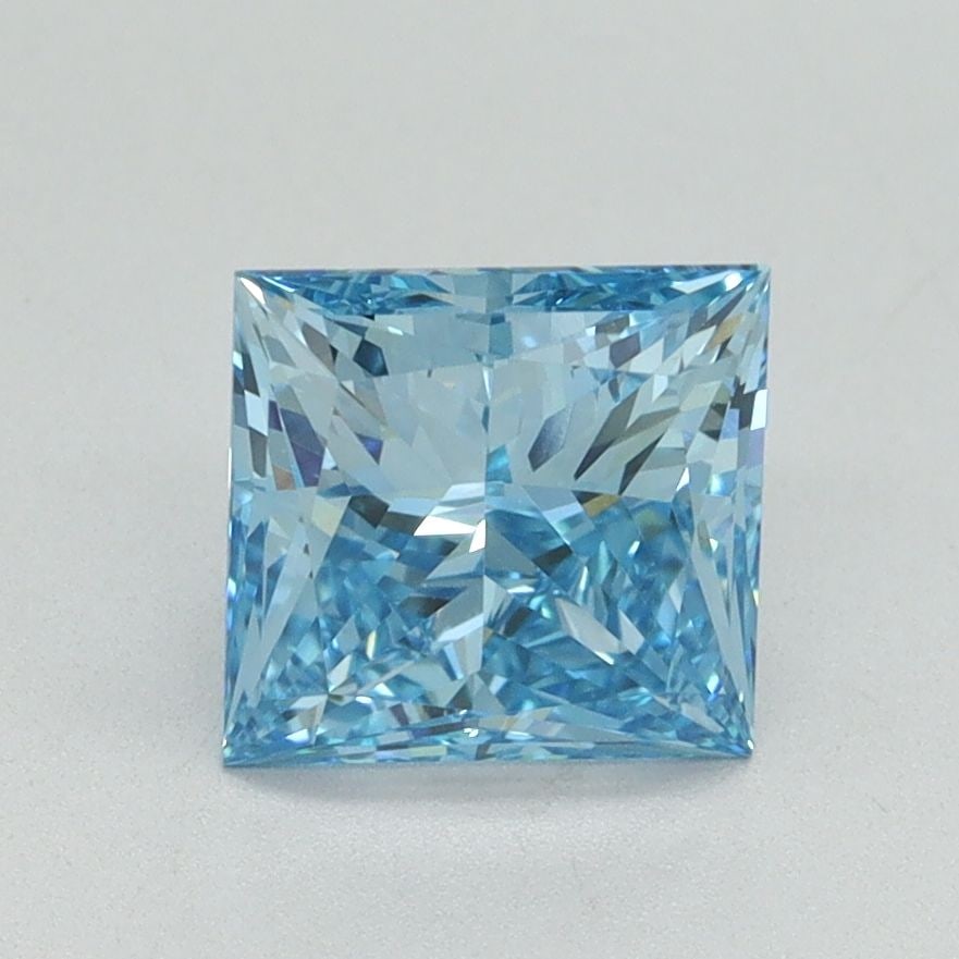 IGI Princess 1.63ct Fancy Vivid Blue VVS2 Loose Lab Diamond: IGI Princess 1.63ct Fancy Vivid Blue VVS2 Loose Lab Diamond Experience the breathtaking beauty of a Fancy Vivid Blue diamond, one of the rarest and most coveted colors in nature. This exquisite