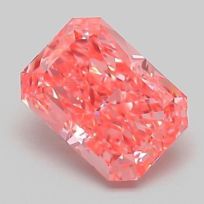 IGI Radiant 1.18ct Fancy Vivid Pink VVS2 Loose Lab Diamond: IGI Radiant 1.18ct Fancy Vivid Pink VVS2 Loose Lab Diamond Experience the rare beauty of a Fancy Vivid Pink diamond, one of the most coveted colors in the world of gemstones. This exquisite 1.18ct lab