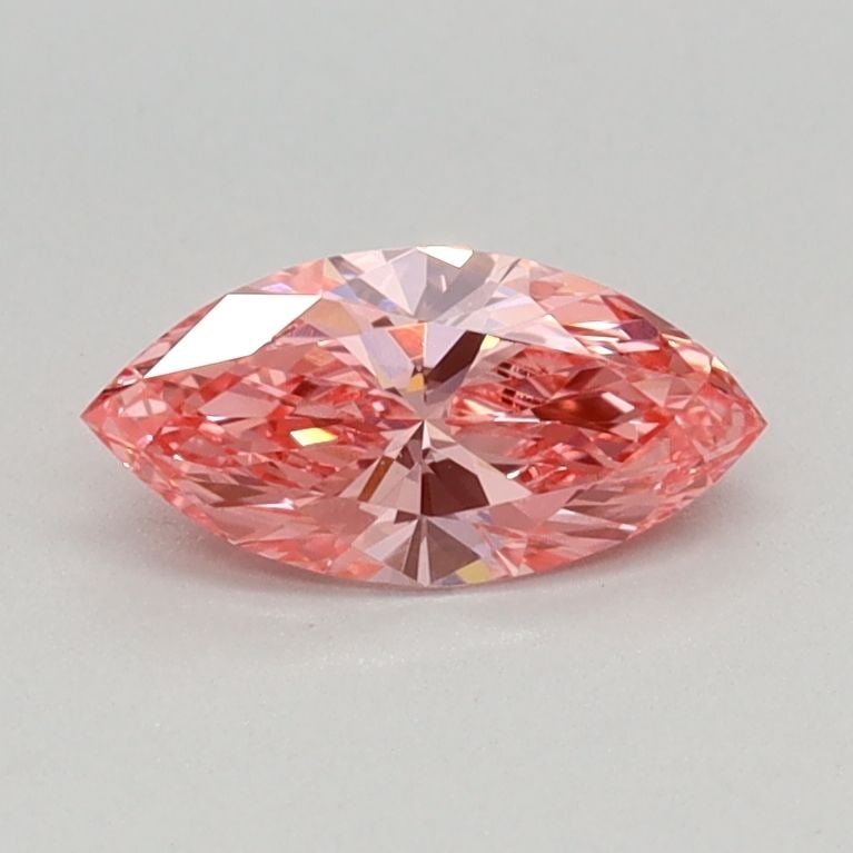 IGI Marquise 0.34ct Fancy Vivid Pink VVS2 Loose Lab Diamond: IGI Marquise 0.34ct Fancy Vivid Pink VVS2 Loose Lab Diamond Experience the rare beauty of a Fancy Vivid Pink diamond, one of the most coveted colors in the world of gemstones. This stunning 0.34ct lab