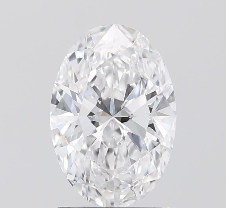 IGI Oval 1.55ct D VVS2 Diamond - Loose: IGI Oval 1.55ct D VVS2 Diamond - Loose Experience the exceptional beauty of this 1.55ct IGI Oval diamond, boasting an impressive D color and VVS2 clarity for maximum brilliance. Grown in a lab to pres