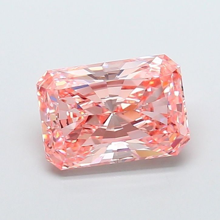 IGI Radiant 5.05ct Fancy Vivid Pink VVS2 Loose Lab Diamond: IGI Radiant 5.05ct Fancy Vivid Pink VVS2 Loose Lab Diamond Experience the rare beauty of a Fancy Vivid Pink diamond, one of the most coveted colors in the world of gemstones. This 5.05ct lab-grown IGI
