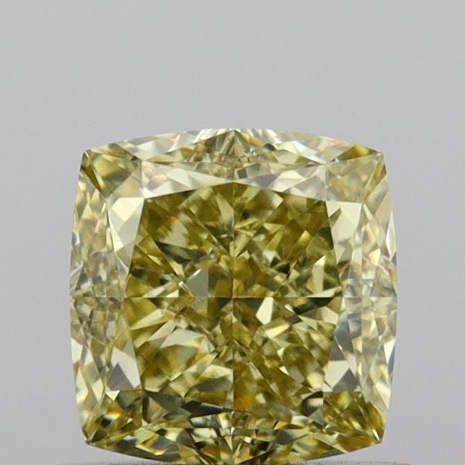Loose Lab Diamond - IGI Cushion Modified 1.05ct Fancy Yellow VVS2: Loose Lab Diamond - IGI Cushion Modified 1.05ct Fancy Yellow VVS2 A rare and vibrant Fancy Yellow Lab Diamond, certified by the International Gemological Institute (IGI), boasts exceptional clarity an