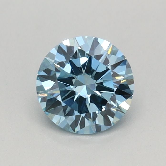 IGI Round 0.41ct Fancy Vivid Blue VVS2 Loose Lab Diamond: IGI Round 0.41ct Fancy Vivid Blue VVS2 Loose Lab Diamond Experience the rare beauty of a Fancy Vivid Blue diamond, one of the rarest and most coveted colors in nature. This exquisite 0.41ct lab-grown