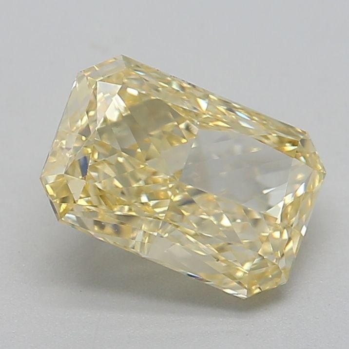 IGI Radiant 1.17ct Fancy Vivid Yellow VVS2 Loose Lab Diamond: IGI Radiant 1.17ct Fancy Vivid Yellow VVS2 Loose Lab Diamond Experience the brilliance of nature's own sunshine with this stunning 1.17ct Fancy Vivid Yellow VVS2 loose lab diamond, certified by IGI an