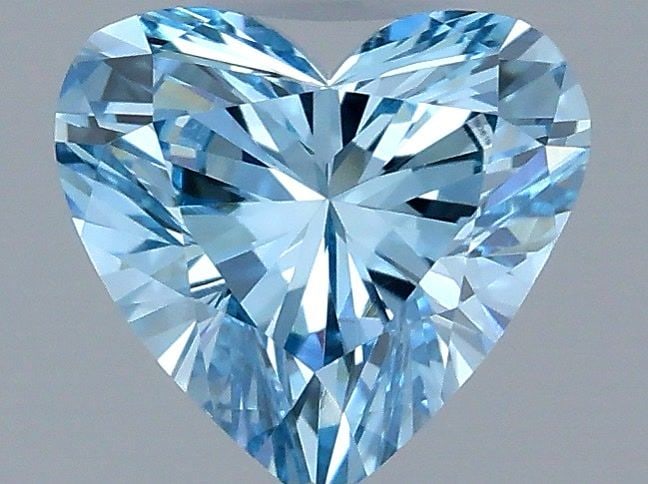 Loose Lab Diamond - IGI Heart 0.5ct Fancy Vivid Blue VVS2: Loose Lab Diamond - IGI Heart 0.5ct Fancy Vivid Blue VVS2 Experience the breathtaking beauty of a lab-grown diamond, certified by the International Gemological Institute (IGI) as Fancy Vivid Blue with