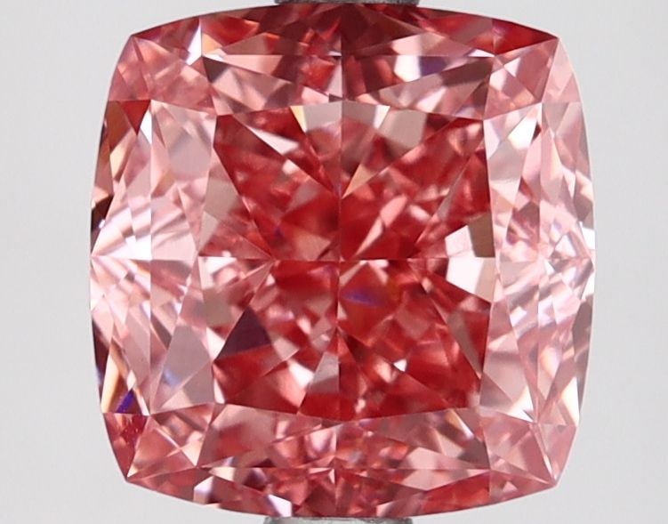 IGI Cushion Modified 2.53ct Fancy Vivid Pink VVS2 Loose Lab Diamond: IGI Cushion Modified 2.53ct Fancy Vivid Pink VVS2 Loose Lab Diamond Experience the breathtaking beauty of a Fancy Vivid Pink diamond, one of the rarest and most coveted colors in nature. This exquisit