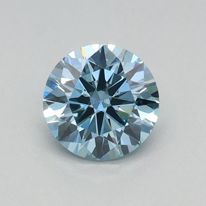IGI Round 0.39ct Fancy Vivid Blue VVS2 Loose Lab Diamond: IGI Round 0.39ct Fancy Vivid Blue VVS2 Loose Lab Diamond Experience the breathtaking beauty of a Fancy Vivid Blue lab diamond, boasting exceptional clarity and polish. This stunning 0.39ct gem is cert
