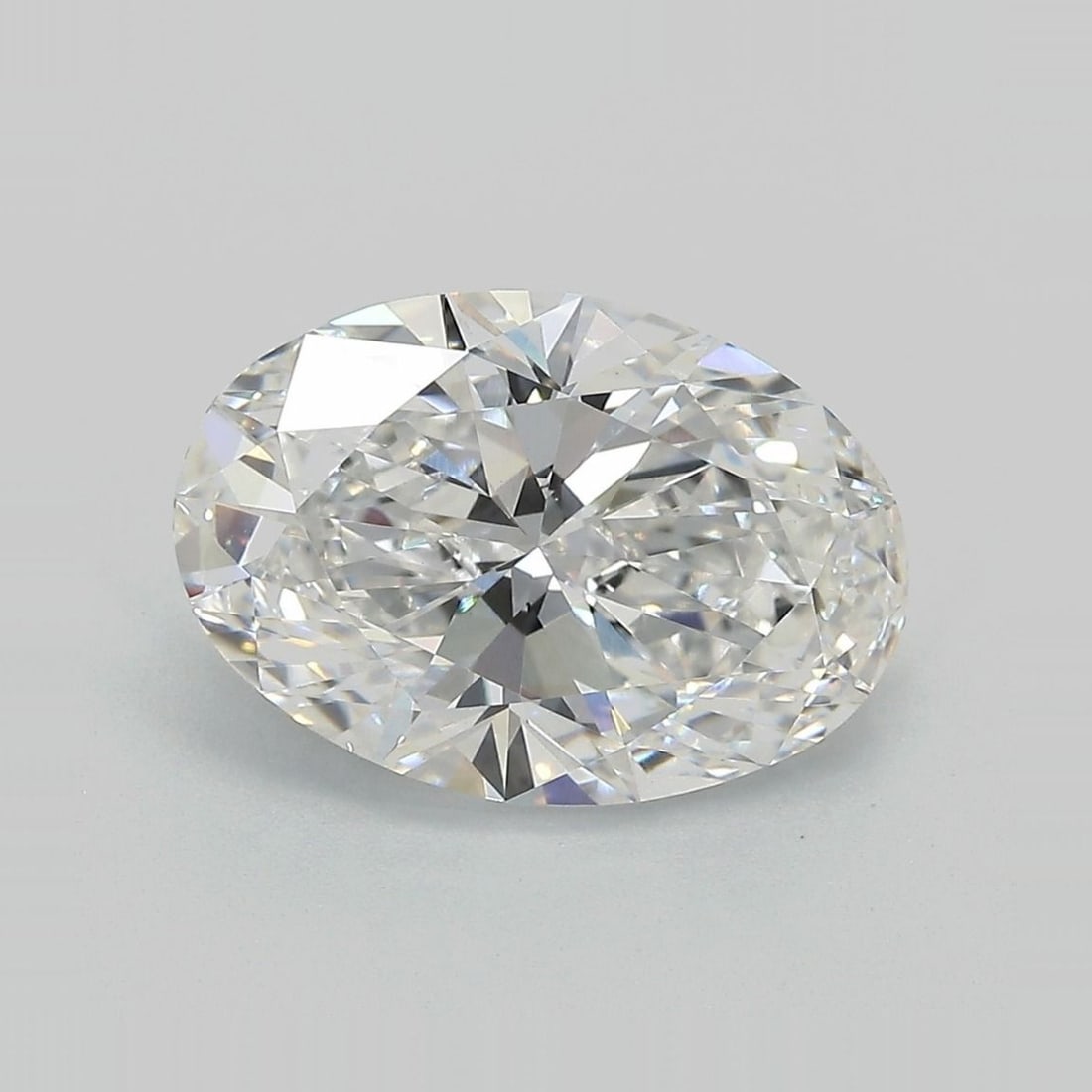 IGI Oval 3.91ct E VVS2 Loose Lab Diamond: IGI Oval 3.91ct E VVS2 Loose Lab Diamond A stunning IGI Oval lab diamond, certified as E color and VVS2 clarity, boasts exceptional cut quality with EX polish and symmetry. With its impressive 3.91 ca