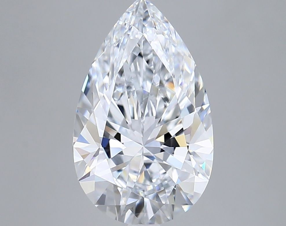 Loose Lab Diamond - IGI Pear 3.24ct E VVS1: Loose Lab Diamond - IGI Pear 3.24ct E VVS1 A stunning lab-grown pear-shaped diamond, certified by the International Gemological Institute (IGI) as E color and VVS1 clarity, boasts exceptional cut qual